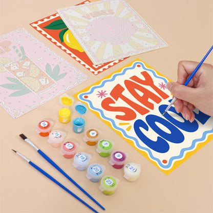 Retro Summer Sayings mini paint by numbers – image 12