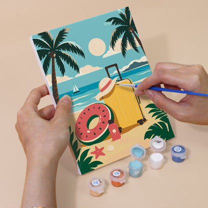 Vintage Beach Vacations mini paint by numbers – image 5
