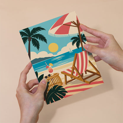 Vintage Beach Vacations mini paint by numbers – image 6