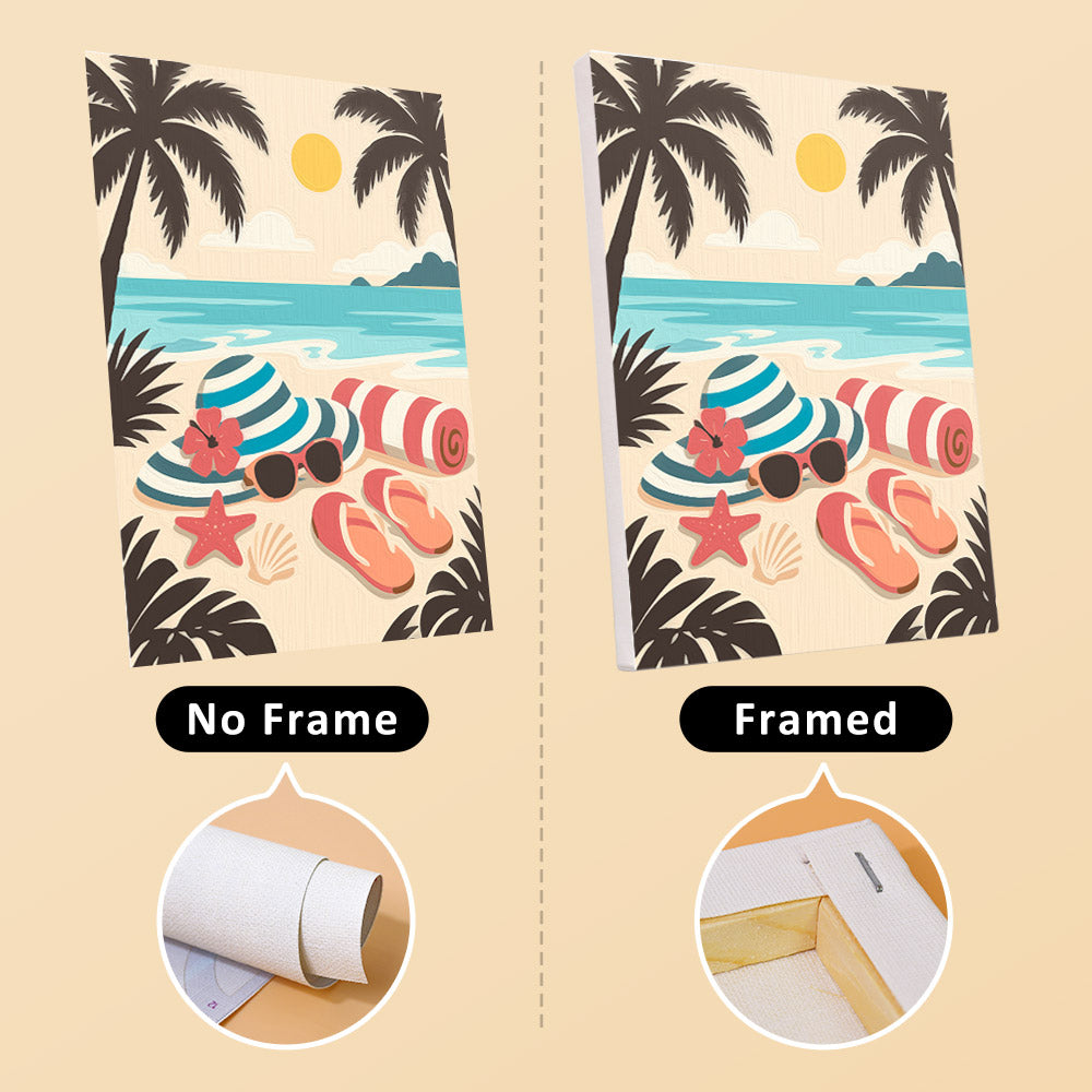 Vintage Beach Vacations mini paint by numbers – image 13
