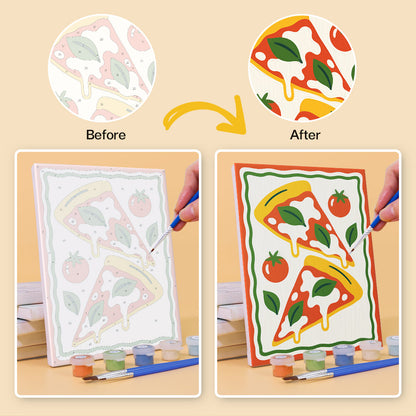 Pasta, Cannoli and Olive Oil mini paint by numbers – image 10