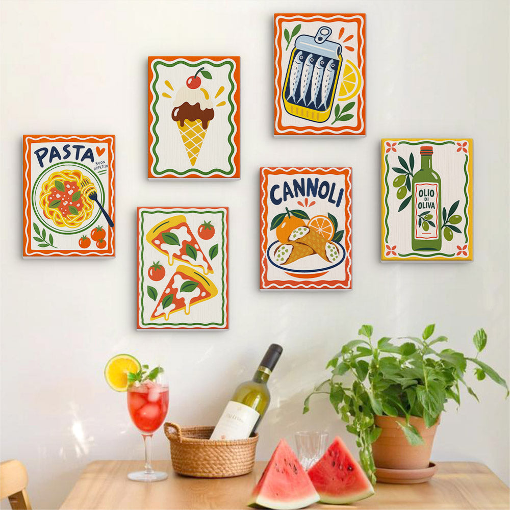 Pasta, Cannoli and Olive Oil mini paint by numbers – image 17