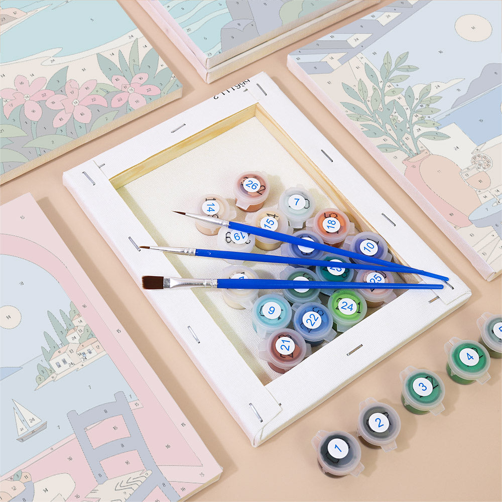 Greek Island Escapes mini paint by numbers – image 2