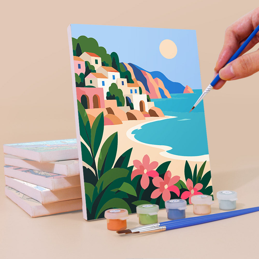 Greek Island Escapes mini paint by numbers – image 3