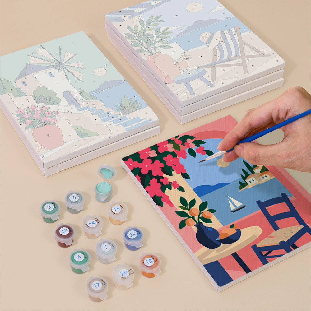 Greek Island Escapes mini paint by numbers – image 4