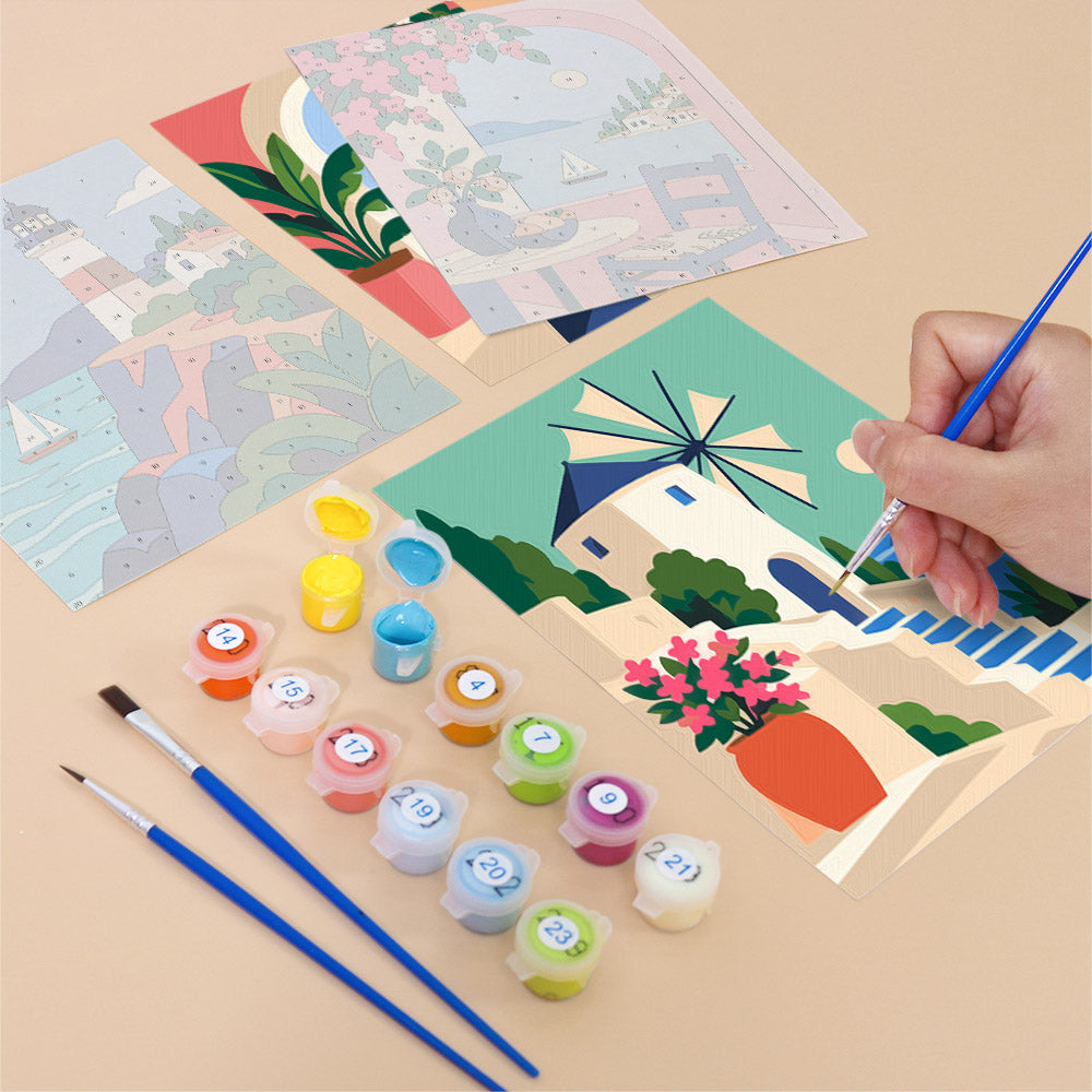 Greek Island Escapes mini paint by numbers – image 12