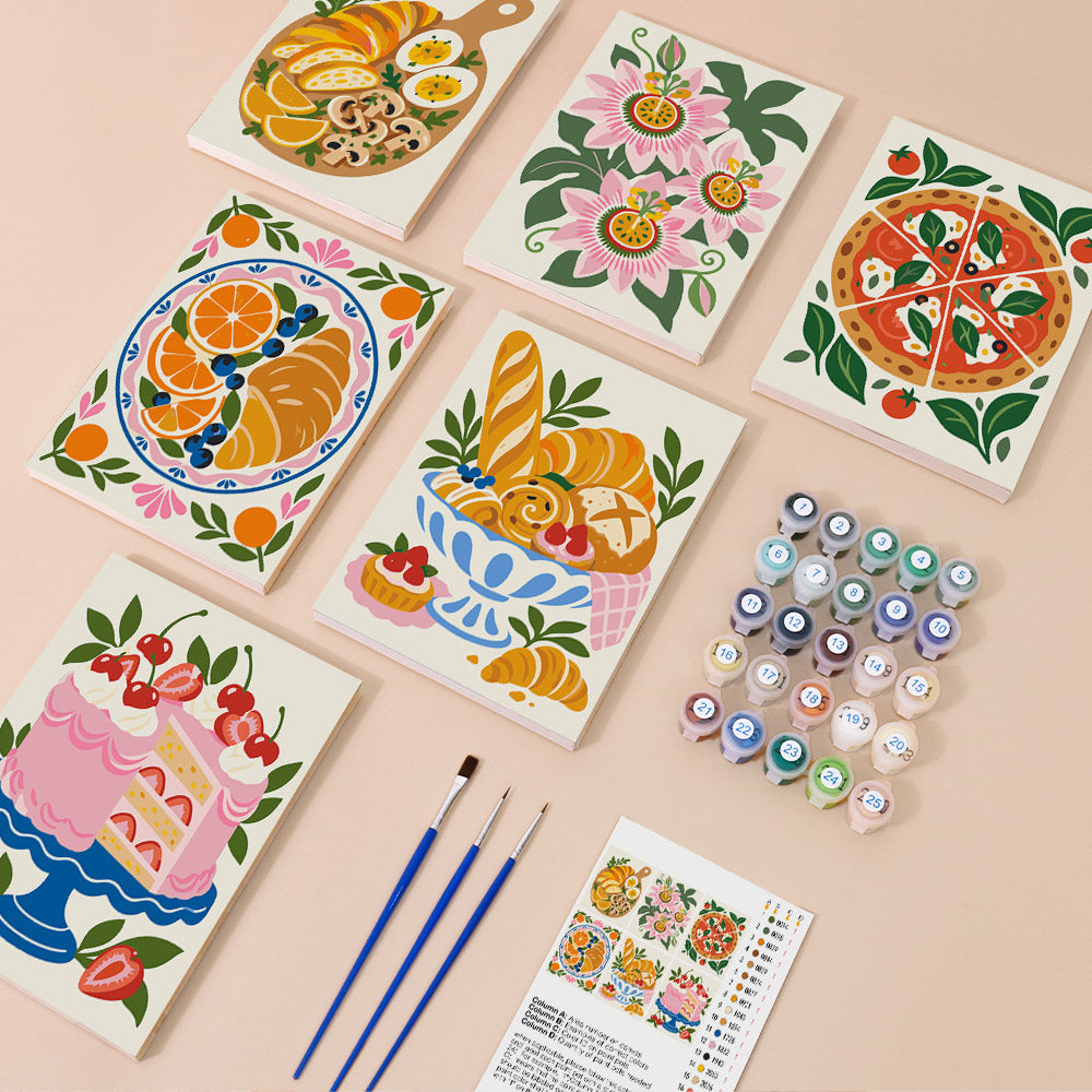 Whimsical Bakery Delights mini paint by numbers – image 1