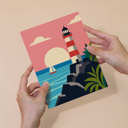 Retro Coastal Getaways mini paint by numbers – image 6