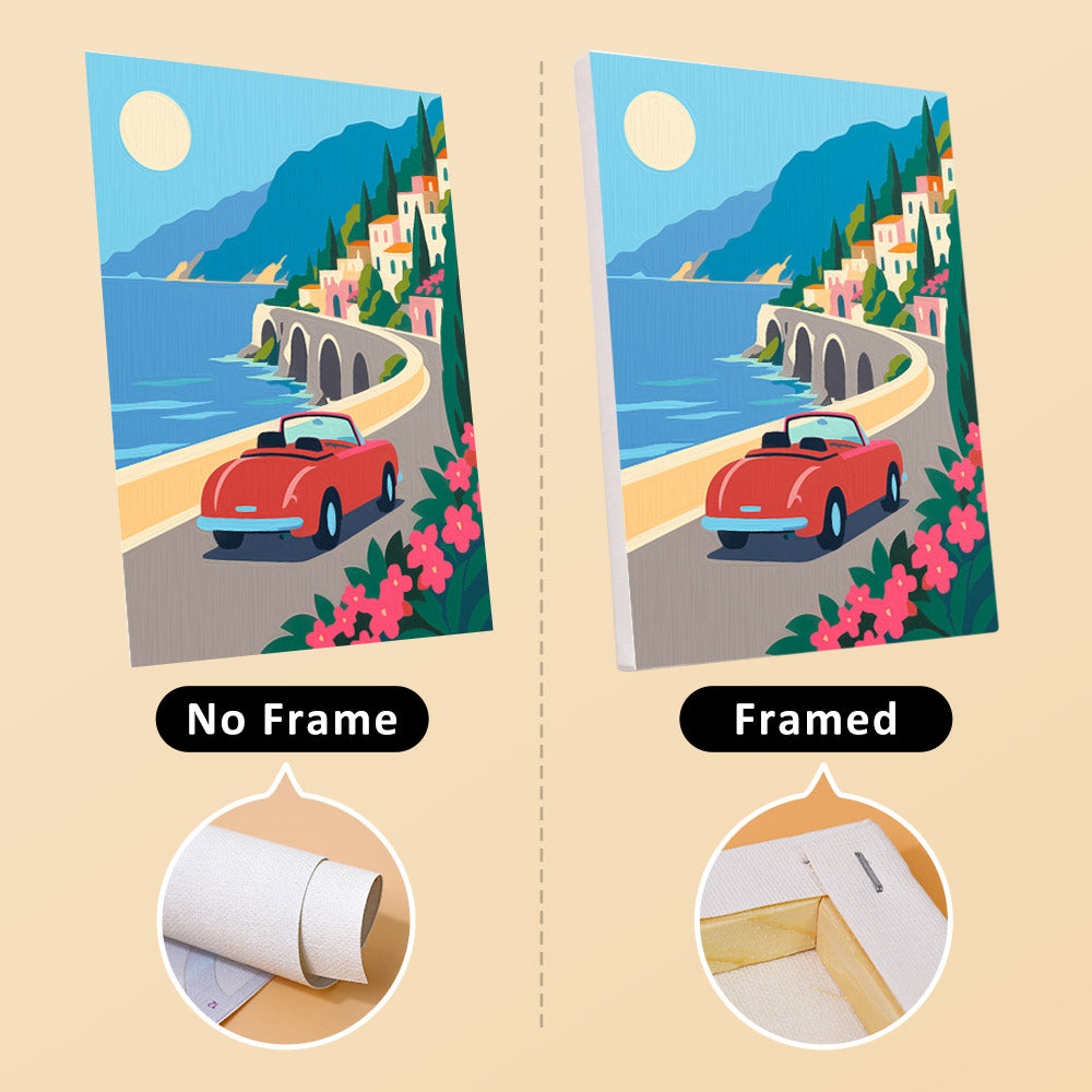 Retro Coastal Getaways mini paint by numbers – image 13