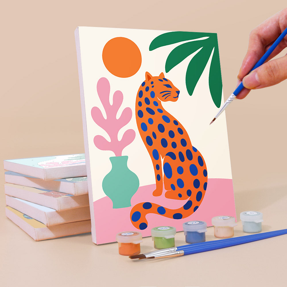 Bold Tropical Abstracts mini paint by numbers – image 3
