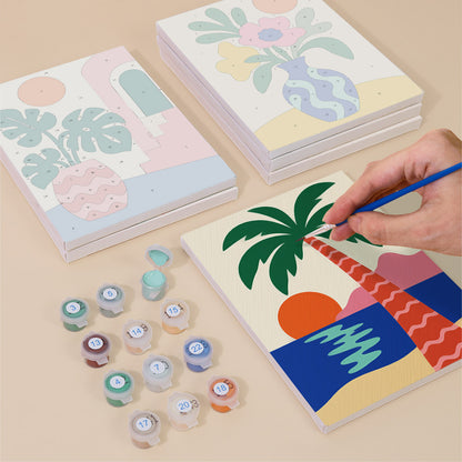 Bold Tropical Abstracts mini paint by numbers – image 4