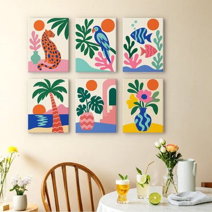 Bold Tropical Abstracts mini paint by numbers – image 14