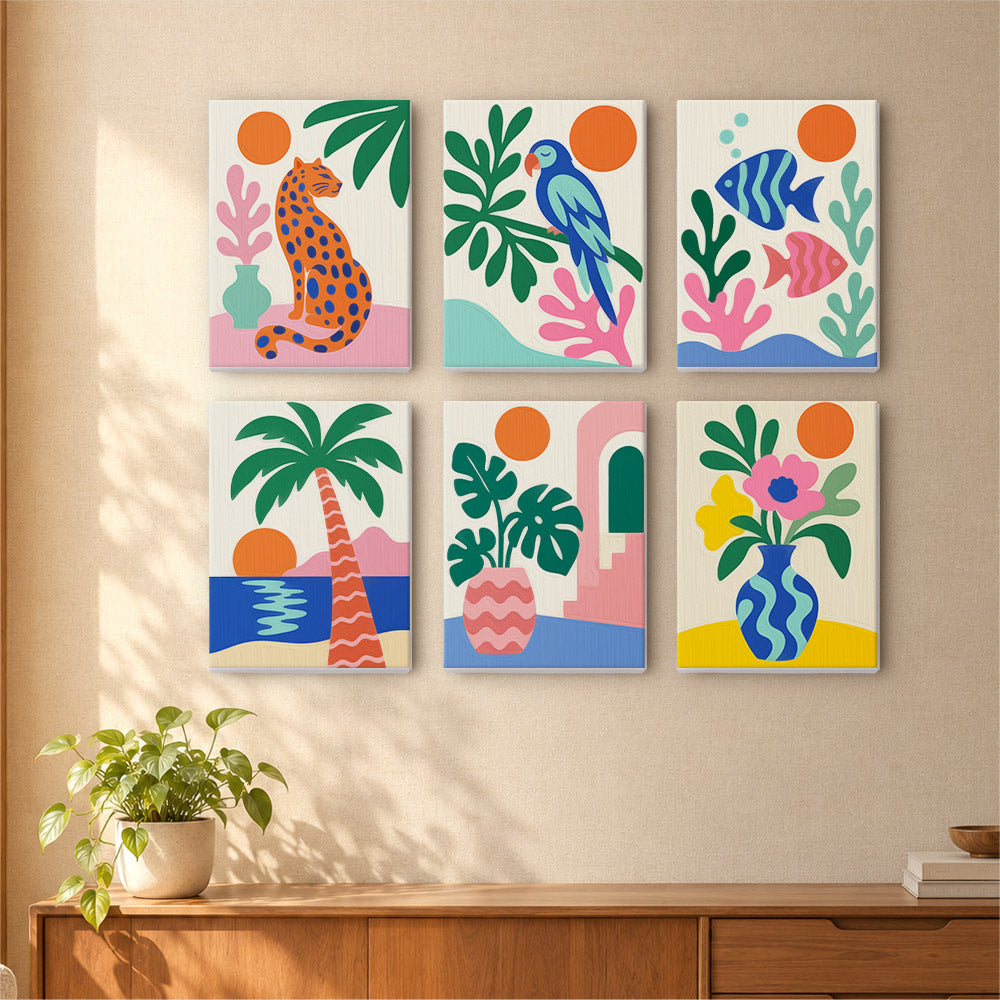 Bold Tropical Abstracts mini paint by numbers – image 16