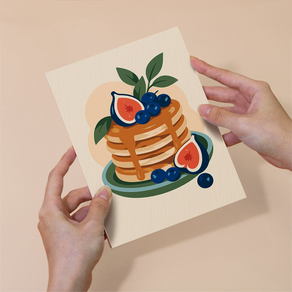 Matcha, Pancakes and Croissants mini paint by numbers – image 6