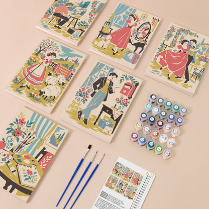 Vintage Creative Moments mini paint by numbers – image 1