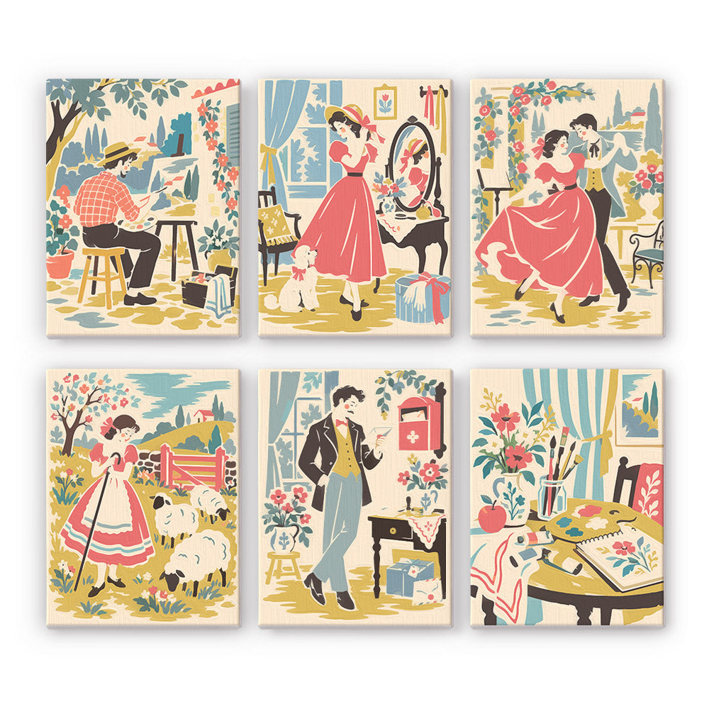 Vintage Creative Moments mini paint by numbers – image 7