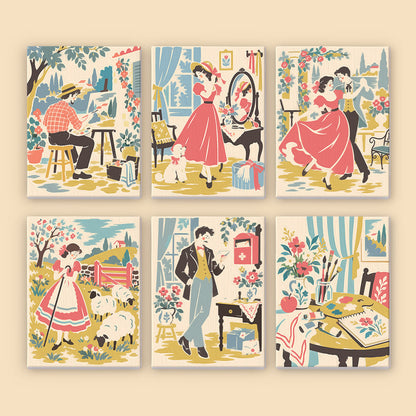 Vintage Creative Moments mini paint by numbers – image 8