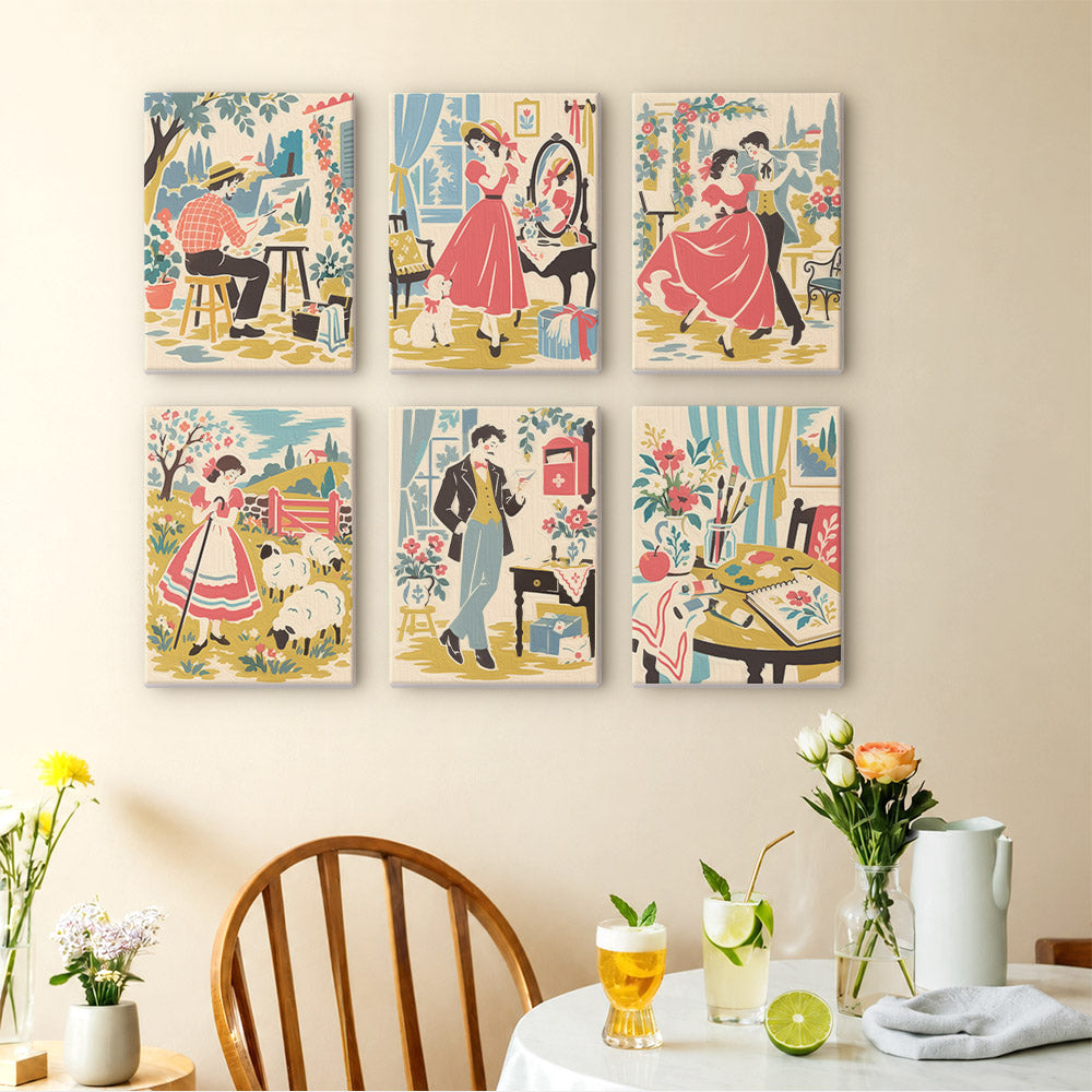 Vintage Creative Moments mini paint by numbers – image 14