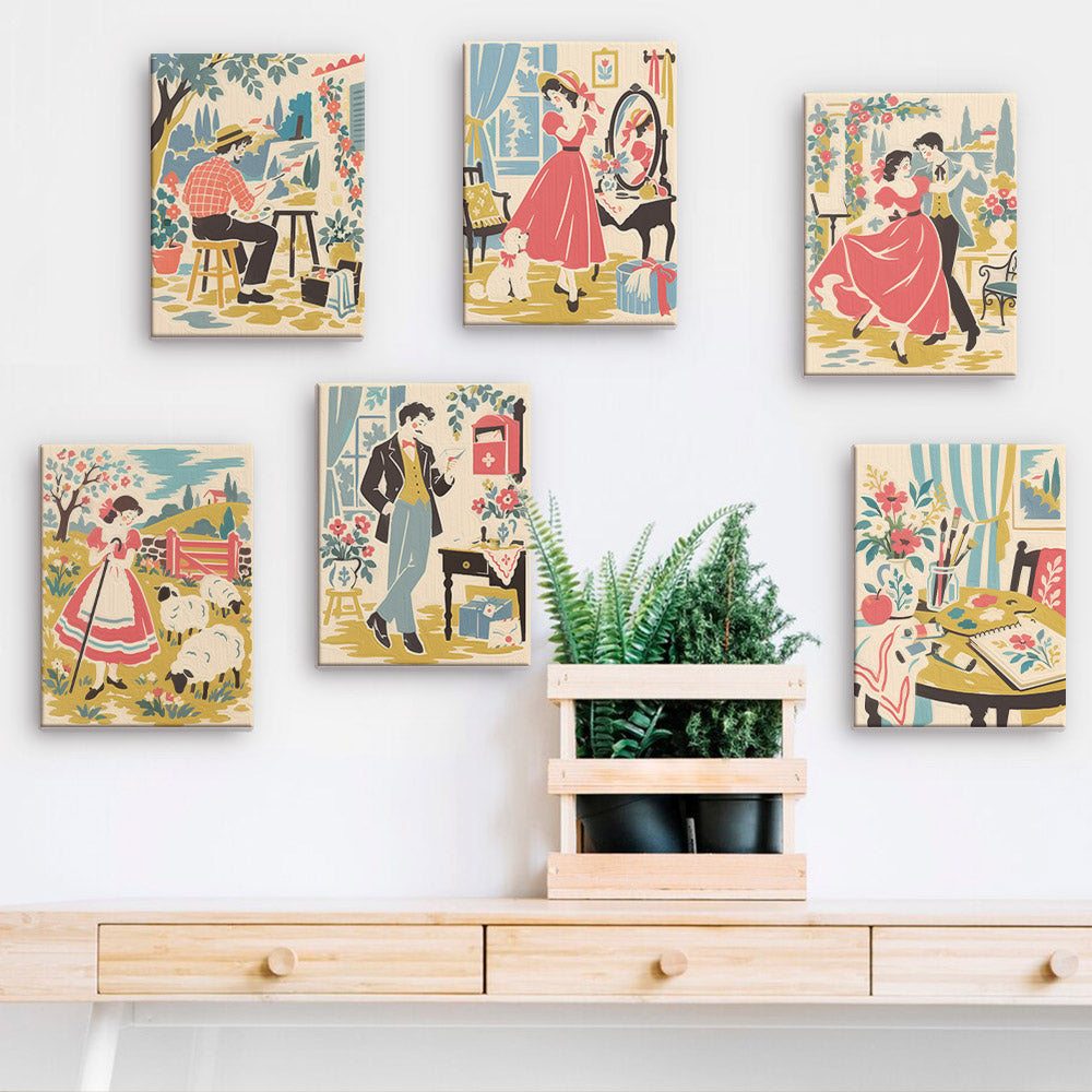 Vintage Creative Moments mini paint by numbers – image 15
