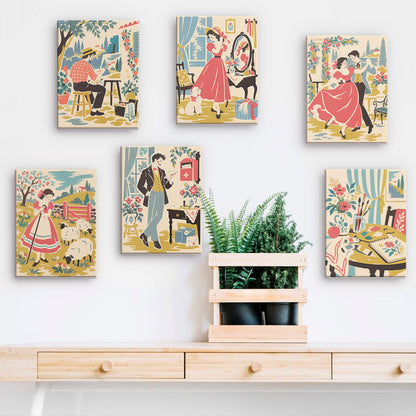 Vintage Creative Moments mini paint by numbers – image 15
