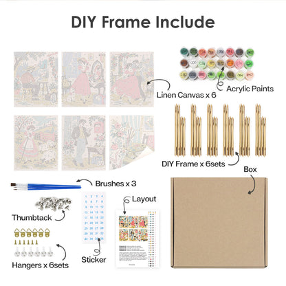 Vintage Creative Moments mini paint by numbers – image 18