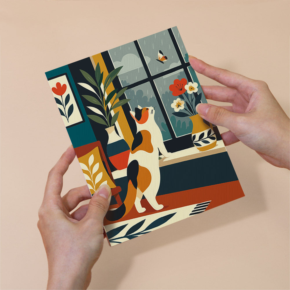 Cats by the Window mini paint by numbers – image 6