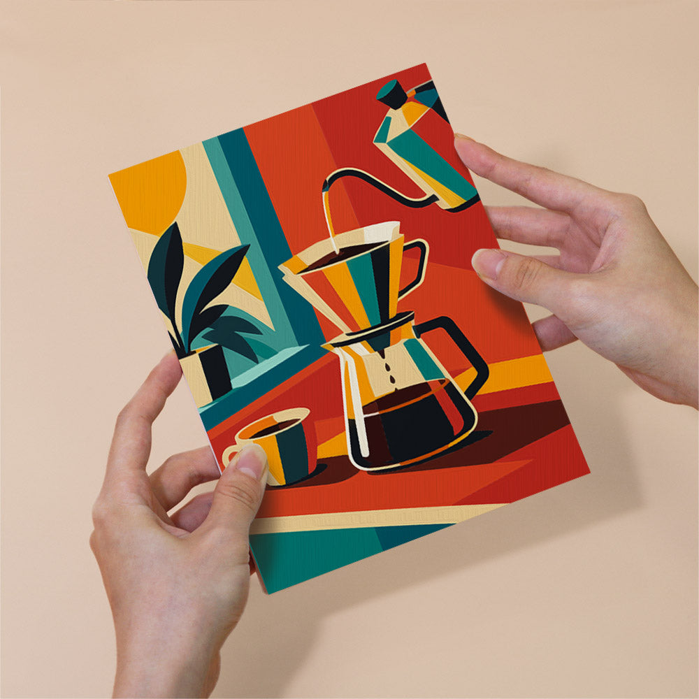 Geometric Coffee Moments mini paint by numbers – image 6