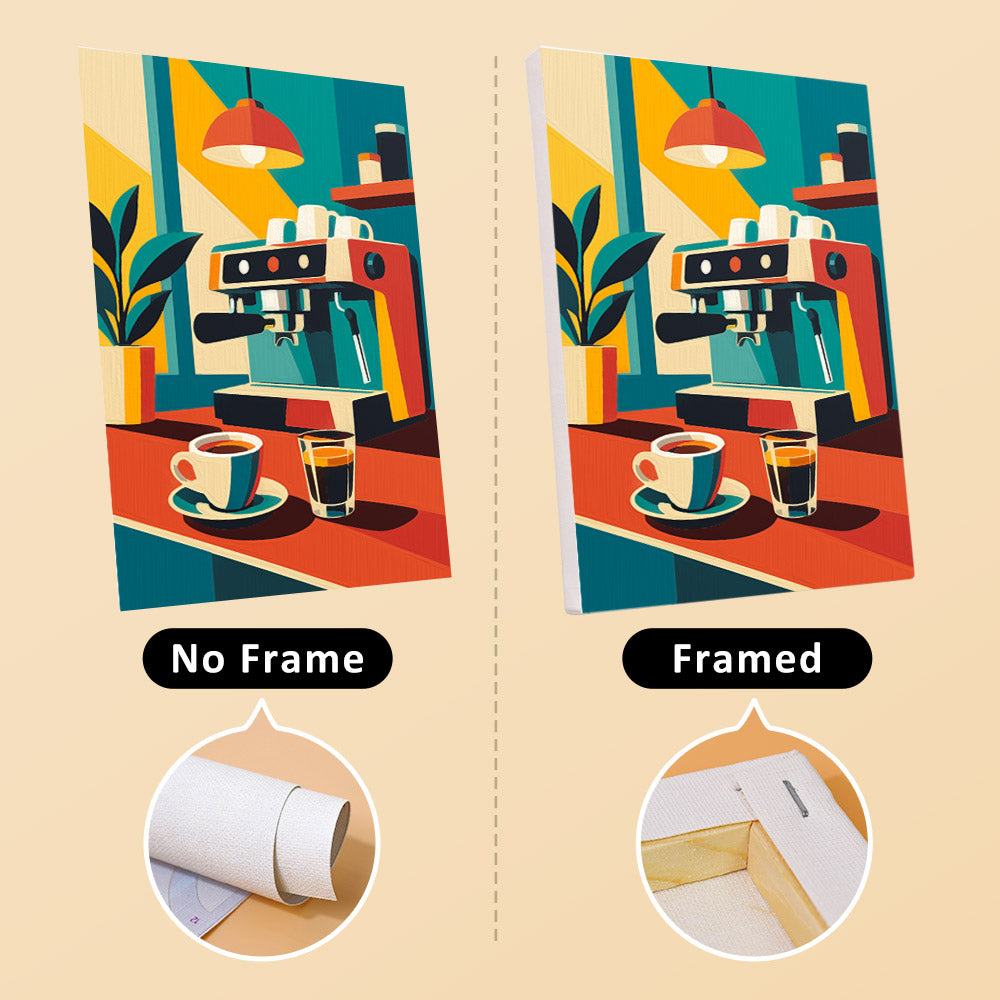 Geometric Coffee Moments mini paint by numbers – image 13