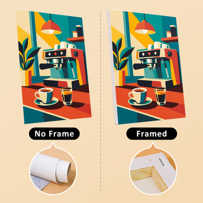 Geometric Coffee Moments mini paint by numbers – image 13