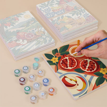 Pomegranates and Honey Jars mini paint by numbers – image 4