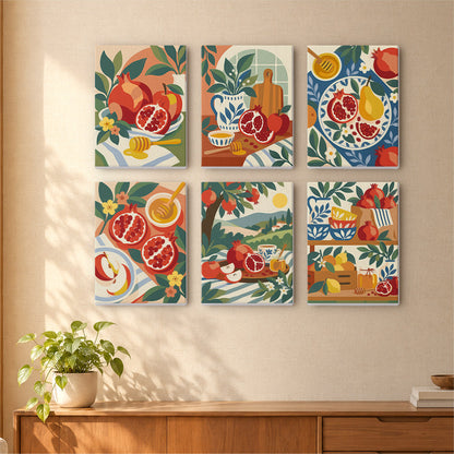 Pomegranates and Honey Jars mini paint by numbers – image 16