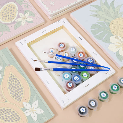Tropical Fruit Prints mini paint by numbers – image 2