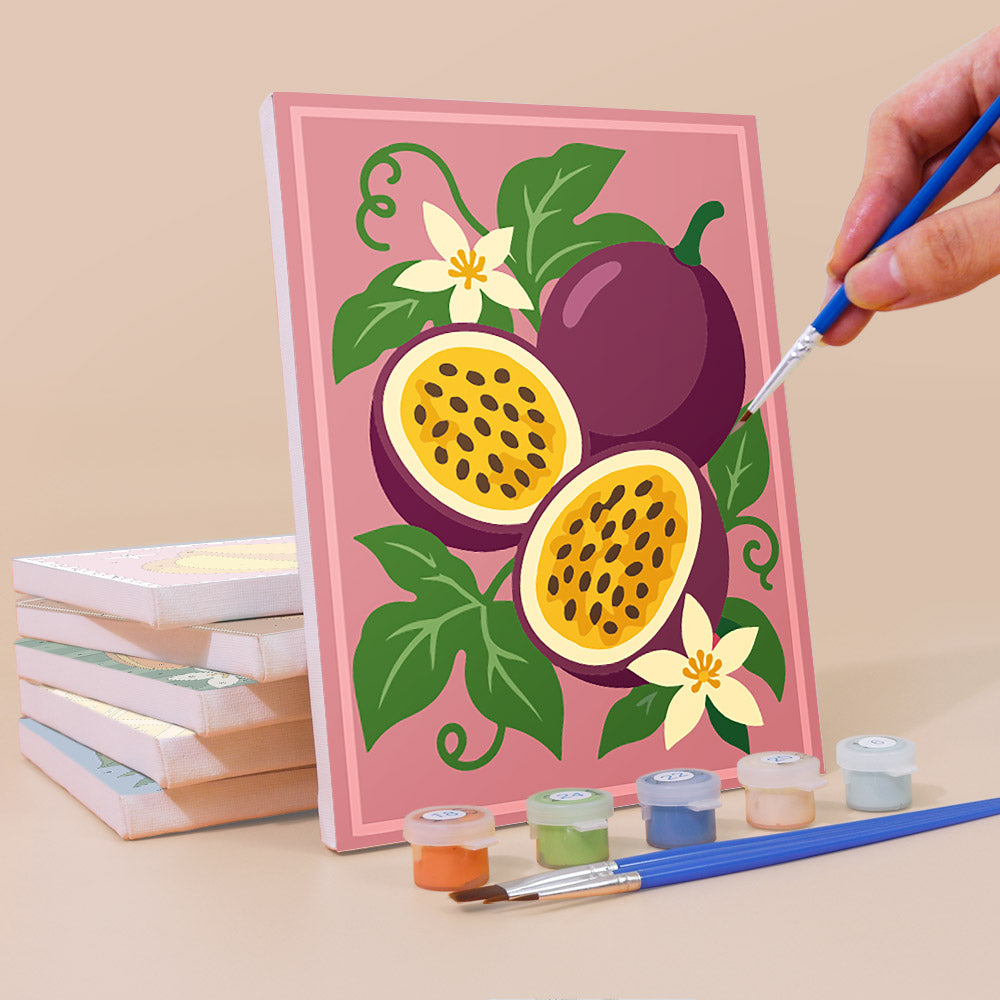 Tropical Fruit Prints mini paint by numbers – image 3