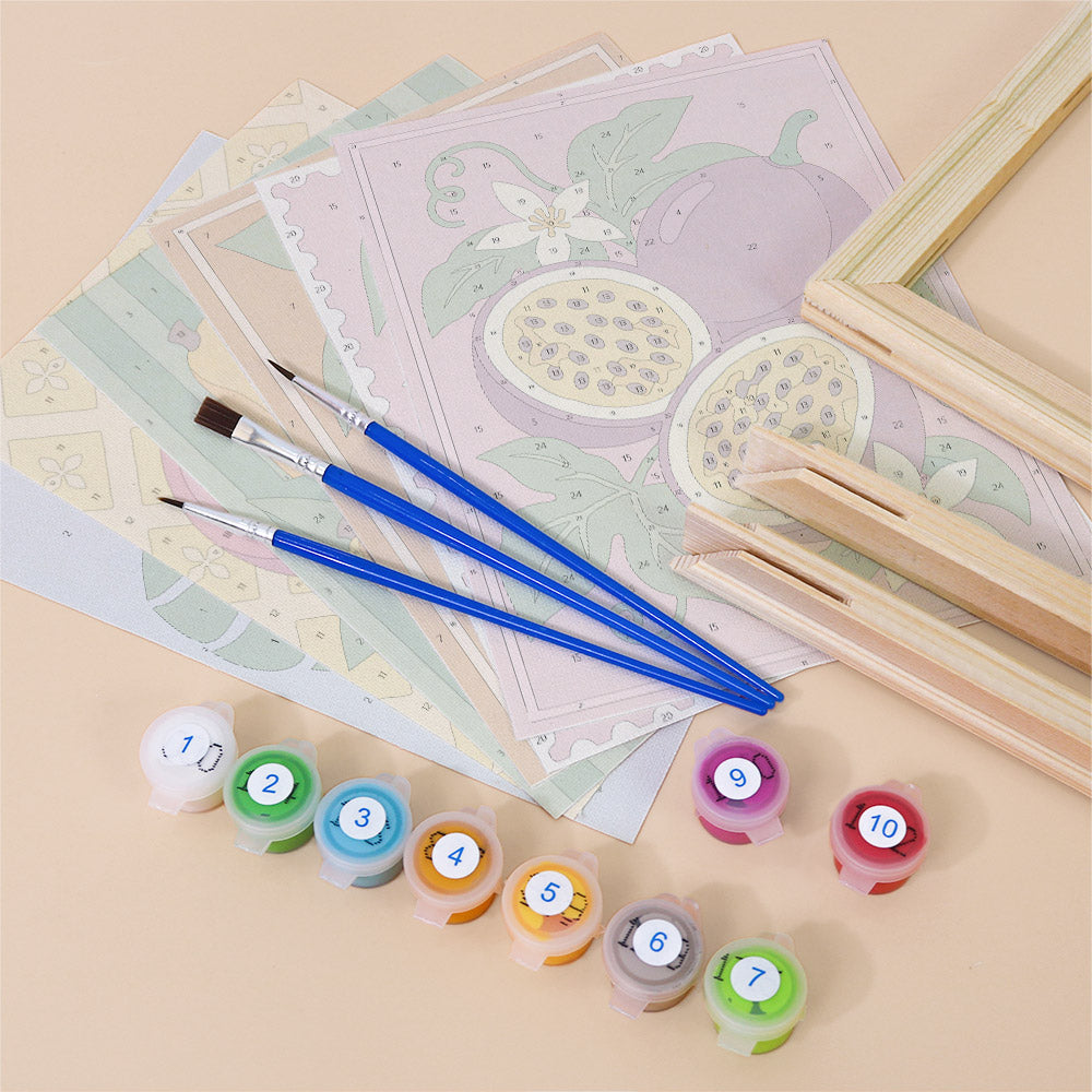 Tropical Fruit Prints mini paint by numbers – image 11