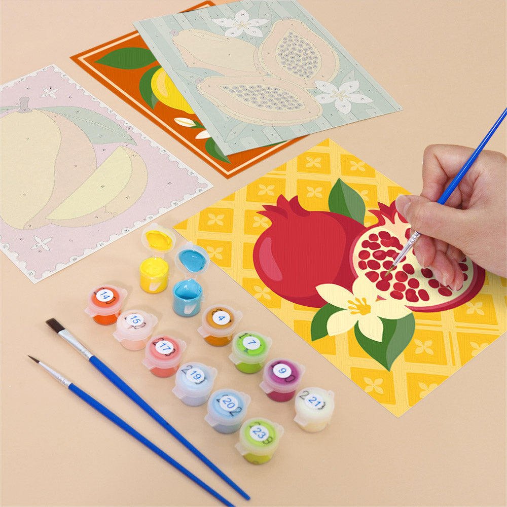 Tropical Fruit Prints mini paint by numbers – image 12