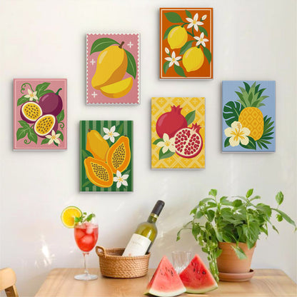 Tropical Fruit Prints mini paint by numbers – image 17