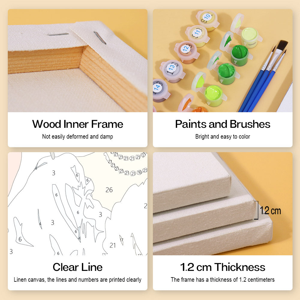Tropical Elegance mini paint by numbers – image 9