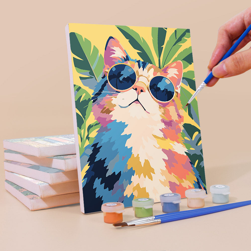 Colorful Cats mini paint by numbers – image 3
