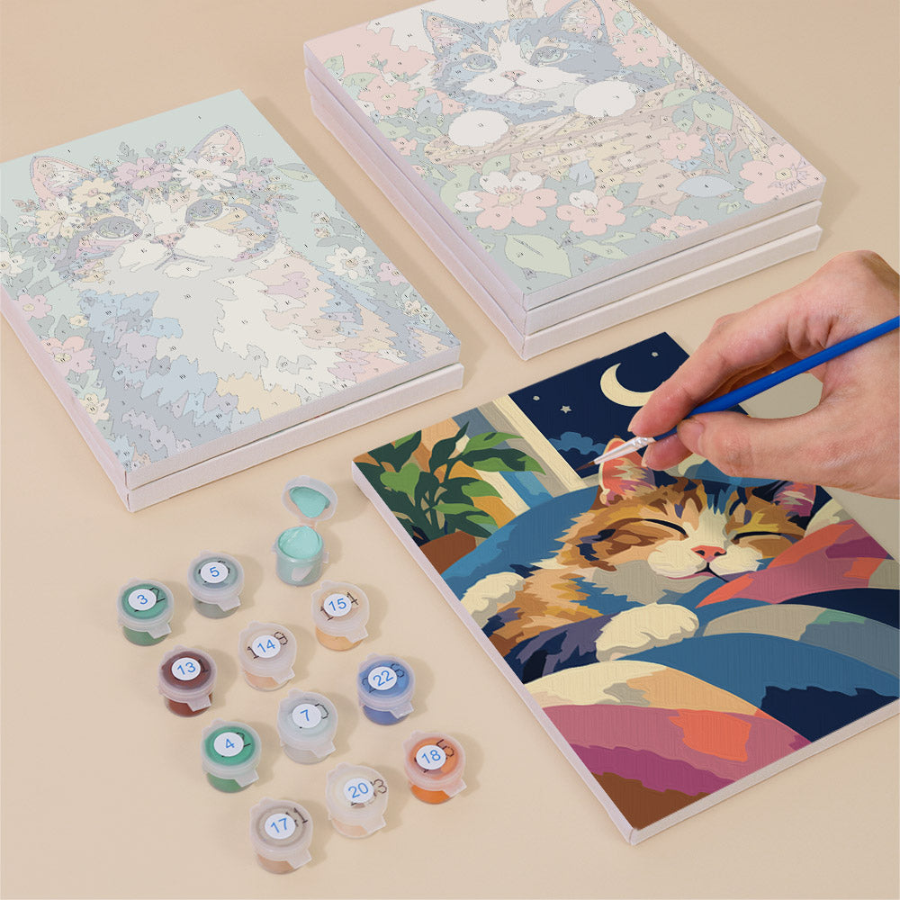 Colorful Cats mini paint by numbers – image 4