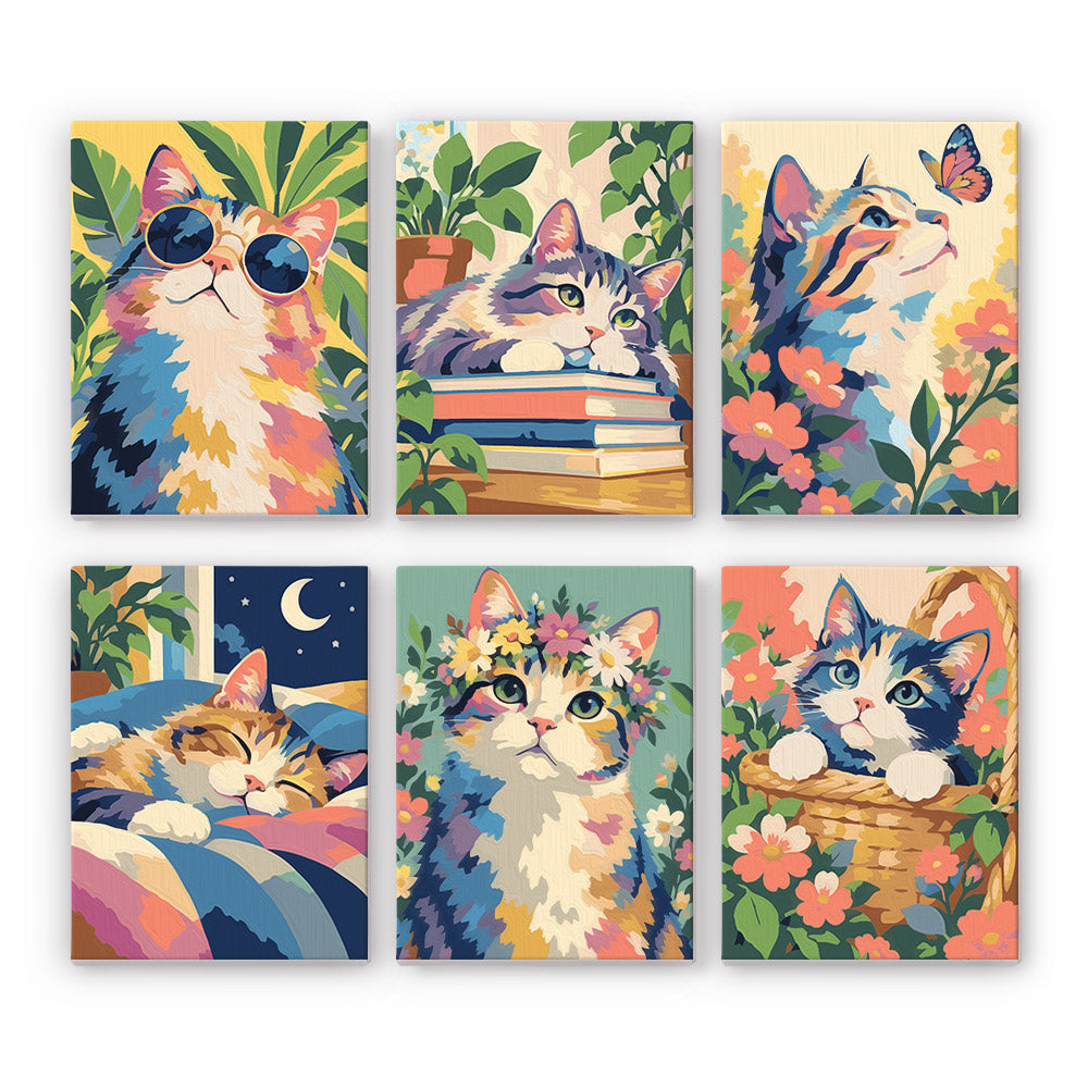 Colorful Cats mini paint by numbers – image 7