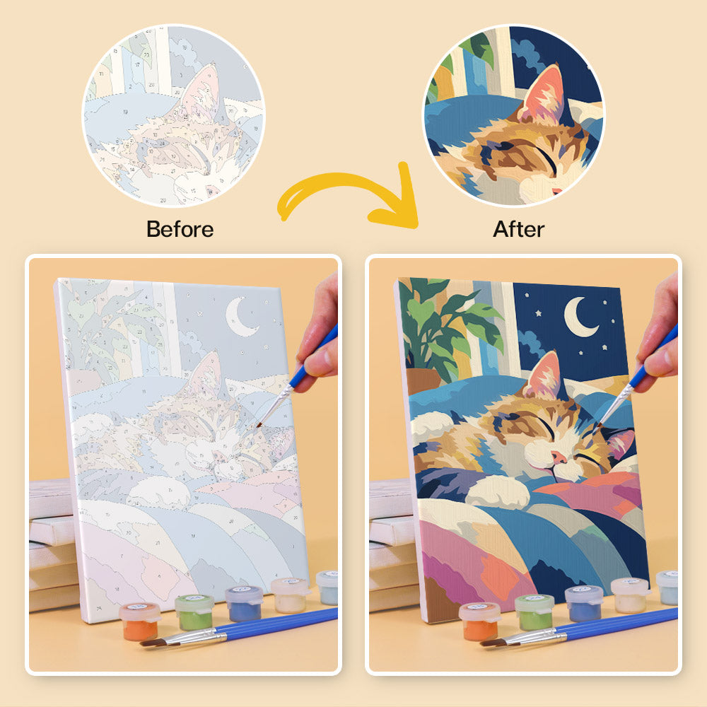 Colorful Cats mini paint by numbers – image 10