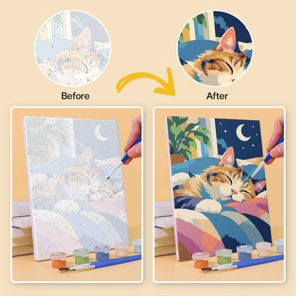 Colorful Cats mini paint by numbers – image 10