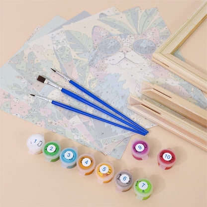 Colorful Cats mini paint by numbers – image 11
