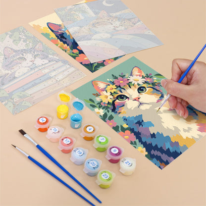 Colorful Cats mini paint by numbers – image 12