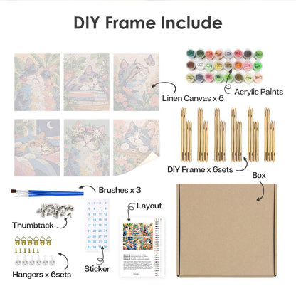 Colorful Cats mini paint by numbers – image 18
