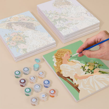 Ruffled Gowns and Garden Posies mini paint by numbers – image 4