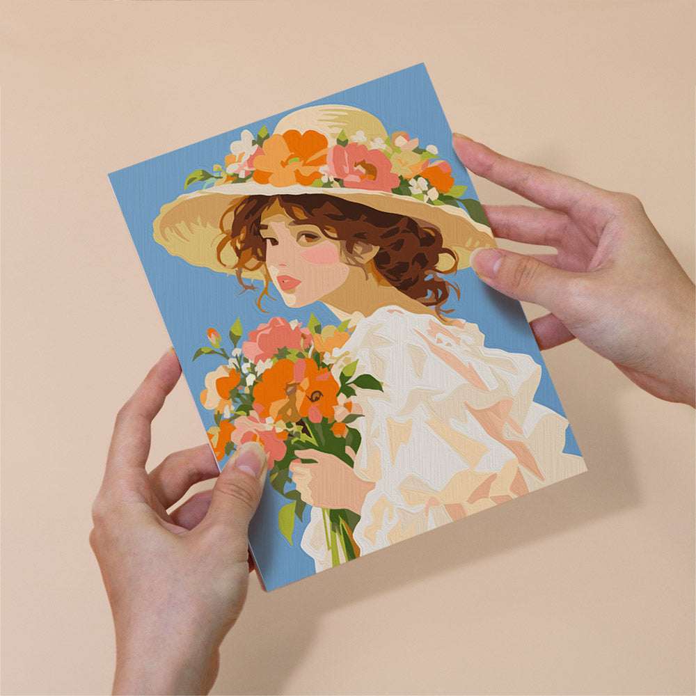 Ruffled Gowns and Garden Posies mini paint by numbers – image 6