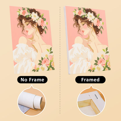 Ruffled Gowns and Garden Posies mini paint by numbers – image 13