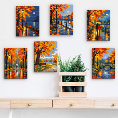 Autumn Park Reflections mini paint by numbers – image 15
