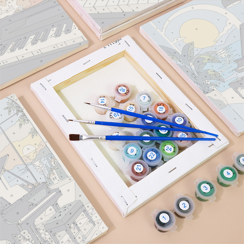 Piano Room Moments mini paint by numbers – image 2